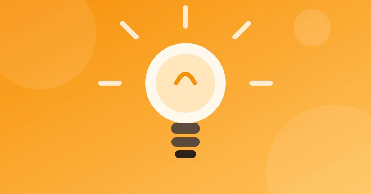 Ilustração de uma lâmpada acesa sobre fundo amarelo, representando energia elétrica